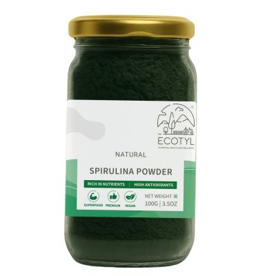 Ecotyl: Spirulina Powder| High Protein & Nutrients | 100gm
