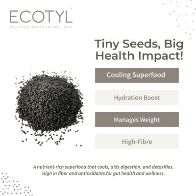 Ecotyl: Basil Seeds | Sabja Seeds  | 250gm