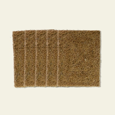 Soil Origin: Coconut Coil Scrubber Pad (Dishwasher)  Set of 5