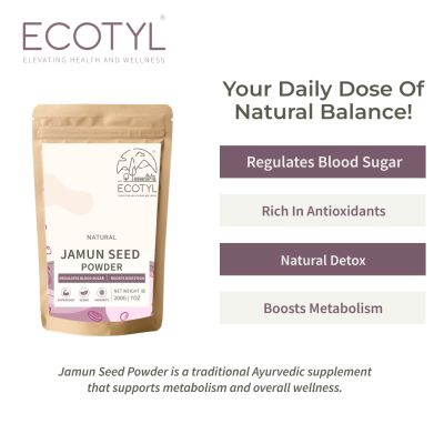 Ecotyl: Jamun Seed Powder | Blood Sugar Control  | 200gm
