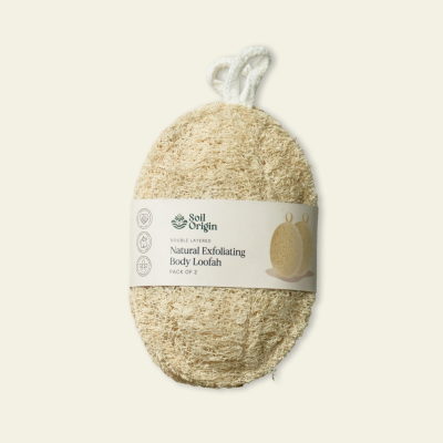 Soil Origin: Natural Body Loofah - Set of 2