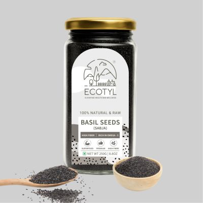 Ecotyl: Basil Seeds | Sabja Seeds  | 250gm