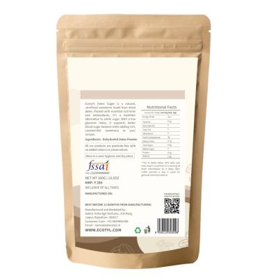 Ecotyl: Dates Sugar | Natural Sweetener | 300gm
