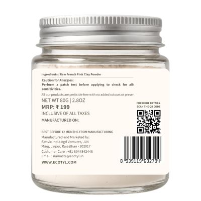 Ecotyl: French Pink Clay  80gm