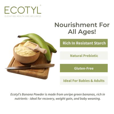Ecotyl: Raw Banana Powder | Supports Gut Health | 200gm