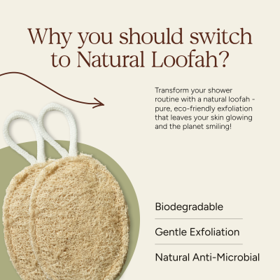 Soil Origin: Natural Body Loofah - Set of 2