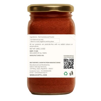 Ecotyl: Red Sandalwood Powder  100gm