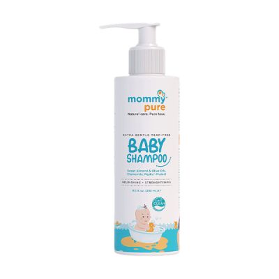 mommypure: Tear-Free Natural Baby Shampoo for hair protection - 250 gm