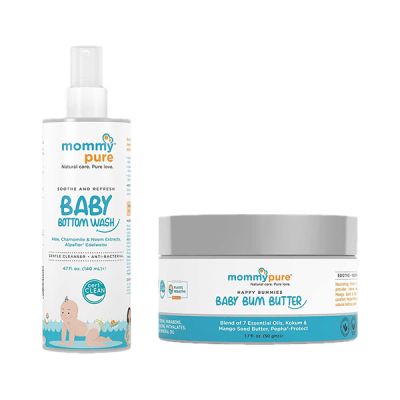 mommypure: Soothe and Refresh Bottom Wash & Happy Bummies Baby Bum Butter for full nourishment - 200 gm