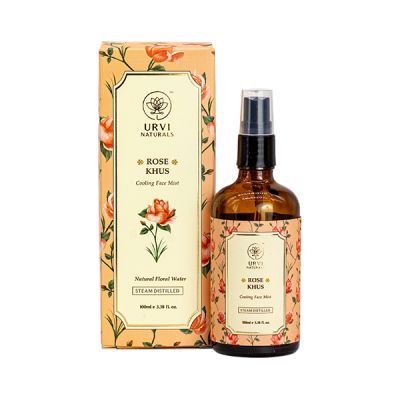 Urvi Naturals: Rose Khus Cooling Face Mist (100 ml)