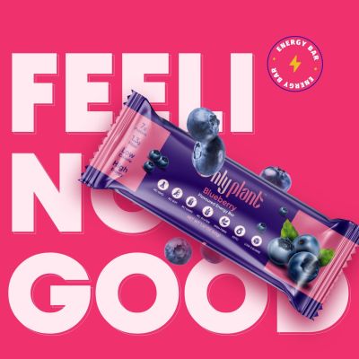 Only plant: Blueberry Energy Bar - 300 gm (Pack of 6)