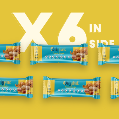 Only plant: Peanut Butter Energy Bar - 300 gm (Pack of 6)