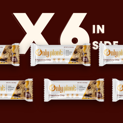Only plant: Choclate Chip Cookie Protein Bar - 460 gm (Pack of 6)