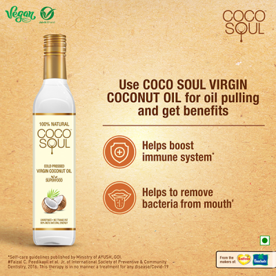 Coco Soul: Coco Soul Cold Pressed Natural Virgin Coconut Oil, from the makers of Parachute - 250ml