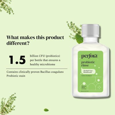 Perfora: Mouthwash - Probiotic Rinse (Thyme Mint) - 300ml