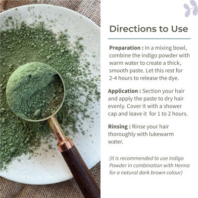 Ecotyl: Indigo Powder | Neel Avuri | Natural Hair Dye | Hair Conditioning | 100gm