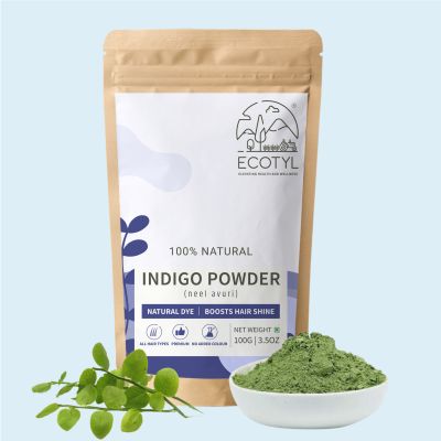 Ecotyl: Indigo Powder | Neel Avuri | Natural Hair Dye | Hair Conditioning | 100gm