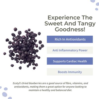 Ecotyl: Dried Cranberries | Seedless Dried Fruit | Healthy Snack | 150gm