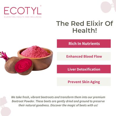 Ecotyl: Beetroot Powder | Boosts Metabolism  100gm
