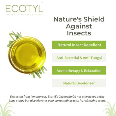 Ecotyl: Citronella Oil | Natural Mosquito & Insect Repellent | 100ml