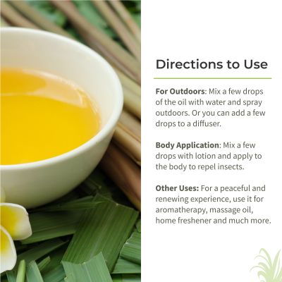 Ecotyl: Citronella Oil | Natural Mosquito & Insect Repellent | 100ml