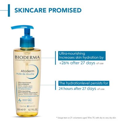 Bioderma: Atoderm huile de douche anti irritation cleansing oil face and body moisturizer 200ml