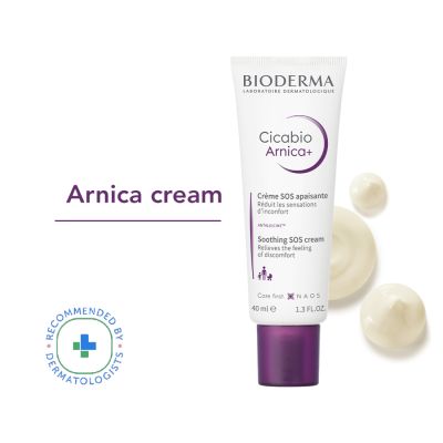 Bioderma: Cicabio arnica sos soothing cream skin damage baby children adult 40ml Bioderma: Cicabio arnica sos soothing cream skin damage baby children adult 40ml