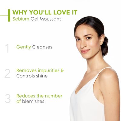 Bioderma: Sebium Face And Body Wash Moussant Purifying Cleansing Gel, 200ml