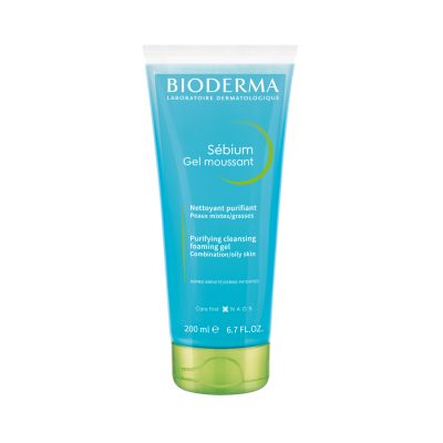 Bioderma: Sebium Face And Body Wash Moussant Purifying Cleansing Gel, 200ml