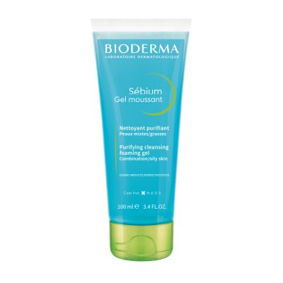 Bioderma: Sebium Gel Moussant Purifying Cleansing Foaming Gel Combination To Oily Skin, 100ml