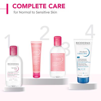 Bioderma: Sensibio Gel Moussant SLS Free Cleanser With Vitamin E-24h Hydration-Micellar Gel - 45ml