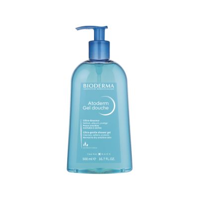 Bioderma: Atoderm Gel Douche Ultra Gentle Soap Free Shower Gel with Niacinamide for 24H Hydration 500ml