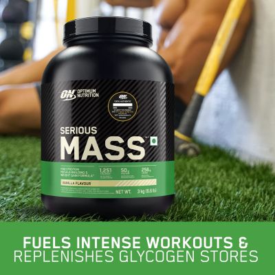 Optimum Nutrition: Serious Mass Weight Gainer Powder - 3kg - Vanilla