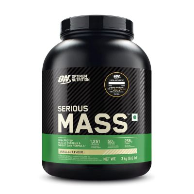 Optimum Nutrition: Serious Mass Weight Gainer Powder - 3kg - Vanilla