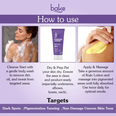 Bake Cosmetics: 2% Kojic Acid Body Lotion SPF 30 PA+++