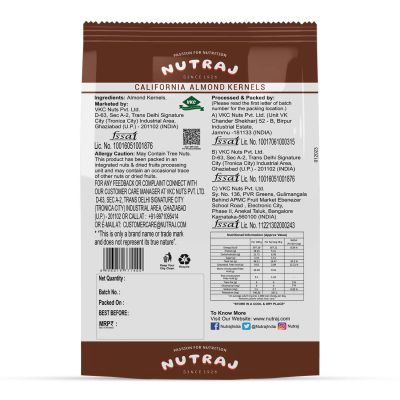 Nutraj: California Almonds - Pack of 2 - 500gm each