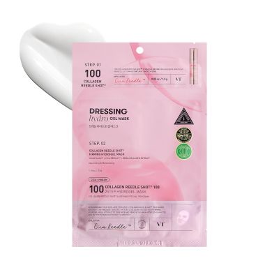 VT Cosmetics: Collagen Reedle Shot 100 & 2-step Hydrogel Mask   33gm
