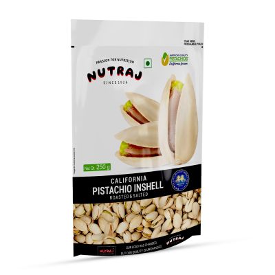 Nutraj: California Roasted & Salted Pistachios - 250gm