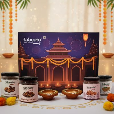 Fabeato: Premium Special Variety of 6 Flavoured Nuts Mixed Dry Fruits Gift Box
