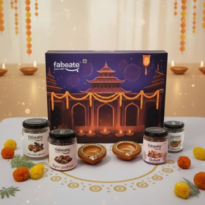Fabeato: Premium Special Variety of 6 Flavoured Nuts Mixed Dry Fruits Gift Box