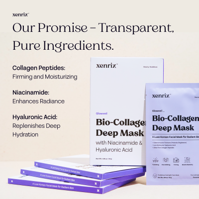 xenrix: Glowveil Bio-Collagen Deep Overnight Korean Face Mask   34gm