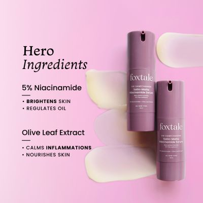Foxtale: 5% Niacinamide Serum | Fades Blemishes, Brightens Skin | Beginner-Friendly Formula  30ml