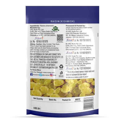 Nutraj: Raisin (Kishmish) 500g (250g x 2)