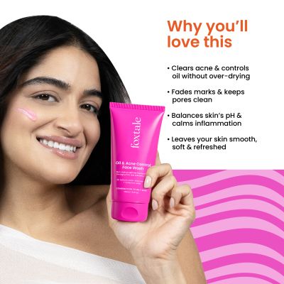 Foxtale: True Clarity Oil And Acne Control Face Wash  150ml