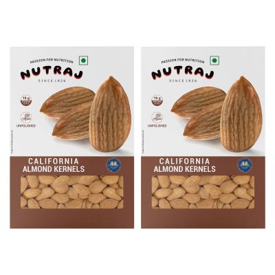 Nutraj: California Almond (Badam) 400gm (200gm x 2)