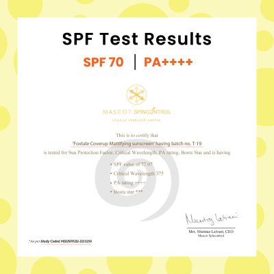 Foxtale: SPF 70 Gel-Cream Sunscreen for Oily Skin with PA++++ & Niacinamide   50ml