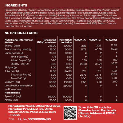 Proathlix: Proathlix Protein Bar  Coffee   50gm  Pack of 12