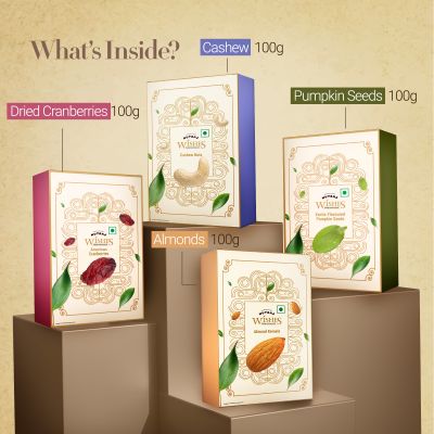 Nutraj: Wishes Blooming Gold   400gm Diwali Gift Box