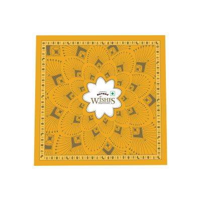 Nutraj: Wishes Yellow Bloom   600gm Diwali Gift Box
