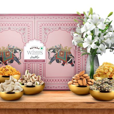 Nutraj: Wishes Double Delight    1000gm Diwali Gift Box
